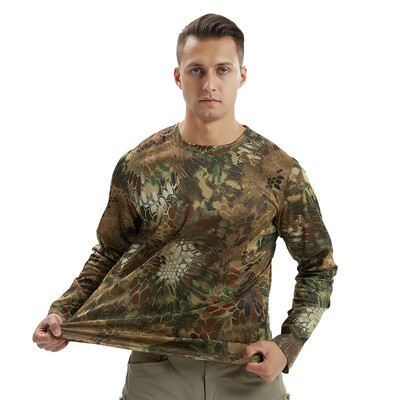 Νέα ρούχα Tactical Camouflage Αναπνεύσιμο Αντιανεμικό Μακρύ μανίκι Γρήγορο Στεγνό Ρούχα Υπαίθριες Δραστηριότητες Κυνήγι Ψάρεμα