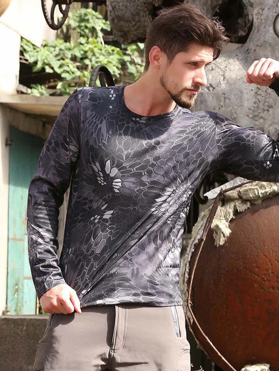 Νέα ρούχα Tactical Camouflage Αναπνεύσιμο Αντιανεμικό Μακρύ μανίκι Γρήγορο Στεγνό Ρούχα Υπαίθριες Δραστηριότητες Κυνήγι Ψάρεμα