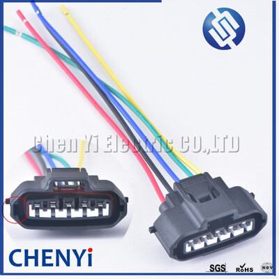 5 kontaktu auto ūdensnecaurlaidīgs savienotājs Skābekļa sensora savienotāji 2JZ-GTE MAF spraudnis aizdedzes gaisa plūsmas mērītāja ligzda priekš Toyota EVO