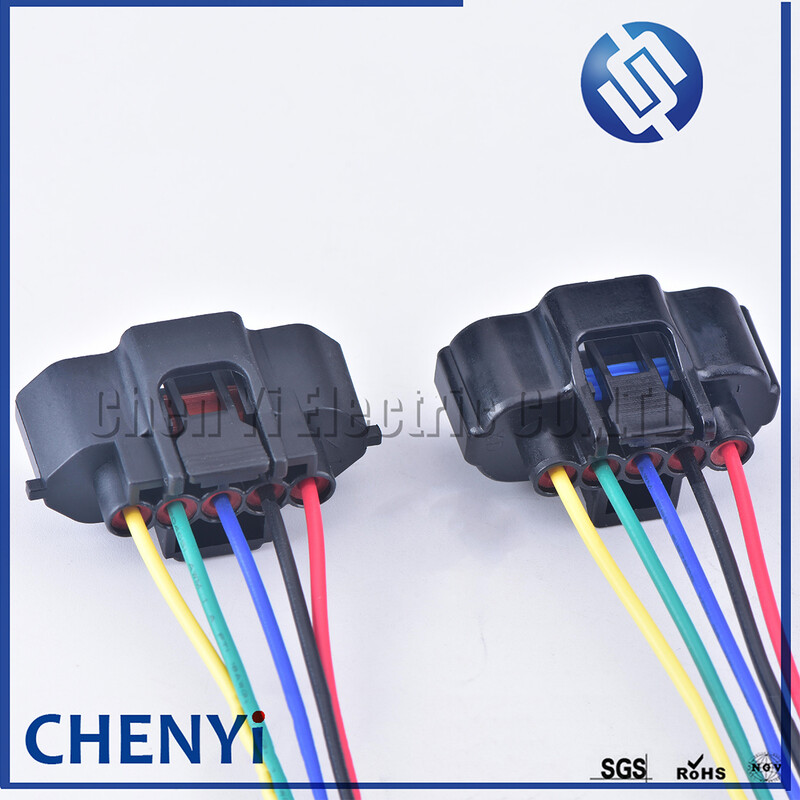 5 kontaktu auto ūdensnecaurlaidīgs savienotājs Skābekļa sensora savienotāji 2JZ-GTE MAF spraudnis aizdedzes gaisa plūsmas mērītāja ligzda priekš Toyota EVO