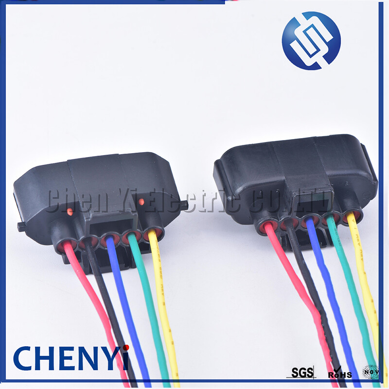 5 kontaktu auto ūdensnecaurlaidīgs savienotājs Skābekļa sensora savienotāji 2JZ-GTE MAF spraudnis aizdedzes gaisa plūsmas mērītāja ligzda priekš Toyota EVO