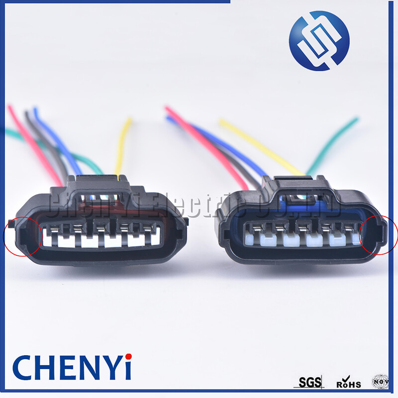 5 kontaktu auto ūdensnecaurlaidīgs savienotājs Skābekļa sensora savienotāji 2JZ-GTE MAF spraudnis aizdedzes gaisa plūsmas mērītāja ligzda priekš Toyota EVO