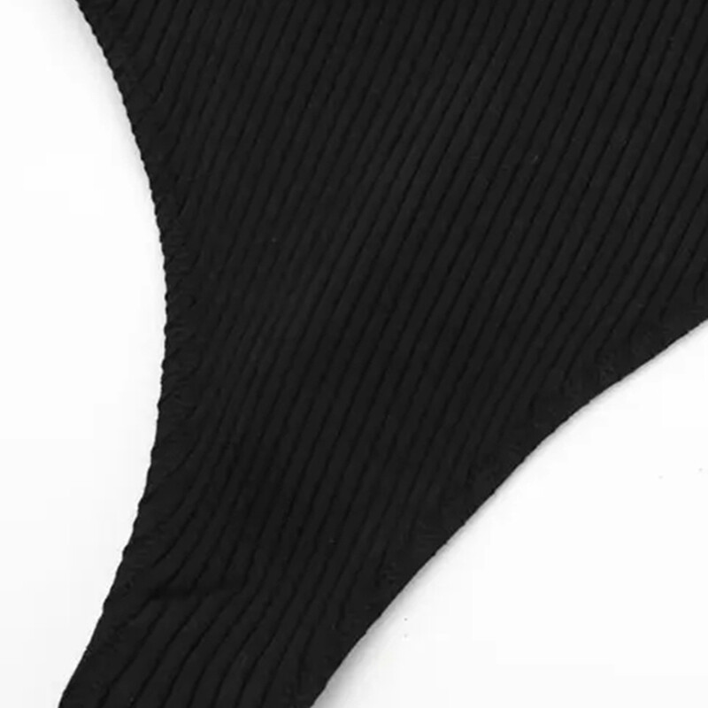 UETEEY sieviešu modes ar organzas volāniem, ribām, trikotāžas bodīšiem, vintage taisnu kakla izgriezumu, pleciem, sieviešu rotaļu tērpi Mujer