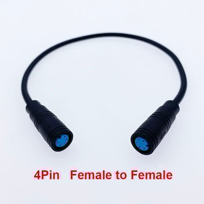 1 τεμ M8 2 3 4 5 6 ακίδων Ηλεκτρικό ποδήλατο πισινό βύσμα άρθρωσης αδιάβροχο για καλώδιο οθόνης Ebike Γυναικείο αρσενικό Προαιρετικός σύνδεσμος 20CM