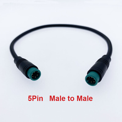 1 τεμ M8 2 3 4 5 6 ακίδων Ηλεκτρικό ποδήλατο πισινό βύσμα άρθρωσης αδιάβροχο για καλώδιο οθόνης Ebike Γυναικείο αρσενικό Προαιρετικός σύνδεσμος 20CM