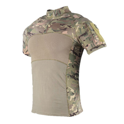 Μπλουζάκι Tactical Combat Ανδρικά ρούχα Αθλητικά μπλουζάκια για εξωτερικούς χώρους Μπλούζες με κοντό μανίκι πολυκάμερα Ρούχα πεζοπορίας παραλλαγής