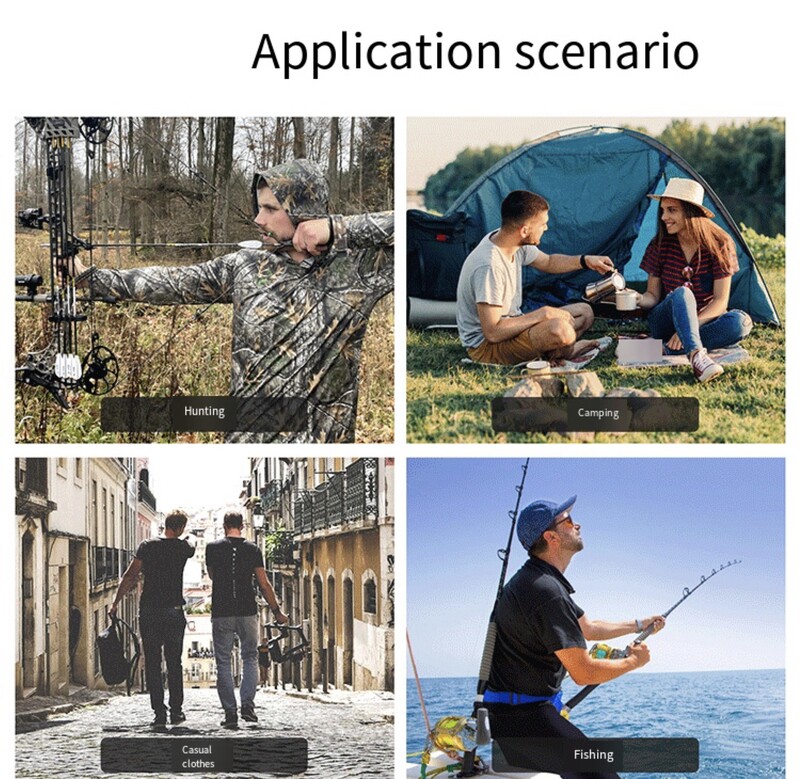 Medžioklės marškinėliai Vyriški 3D Bionic Camo Tree Kvėpuojantys drabužiai Tactical Dažasvydžio pagrindo sluoksnis Medžioklės reikmenys