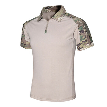 Summer G2 Camouflage Army T-shirt Στρατιωτικό τακτικό πουκάμισο κοντό μανίκι Multicam Camo Combat Quick Dry Outdoor Shirt