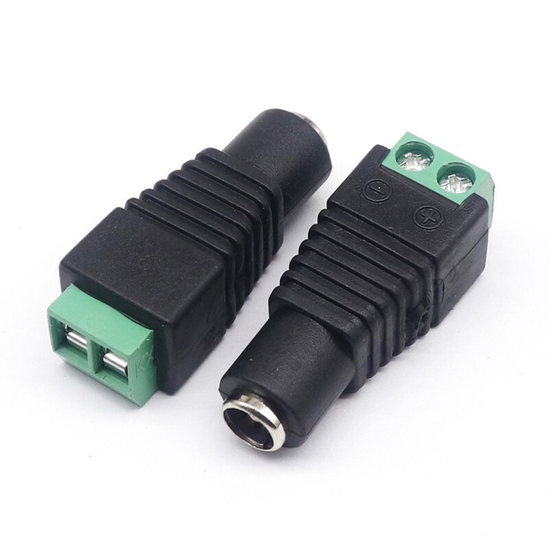 5 ks DC 5521 bez zvárania, konektor 5V 12V 24V 48V, kábel samec-samica, DC port, kolíky, lis pre ovládač LED pásikov, CCTV