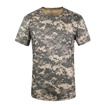 Υπαίθρια Woodland Hunting Shooting Shirt Dress Battle Dress Uniform Tactical BDU Combat Clothing Quick Dry Camouflage Βαμβακερό πουκάμισο