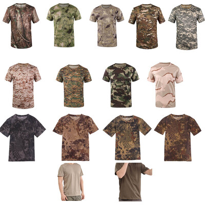 Υπαίθρια Woodland Hunting Shooting Shirt Dress Battle Dress Uniform Tactical BDU Combat Clothing Quick Dry Camouflage Βαμβακερό πουκάμισο