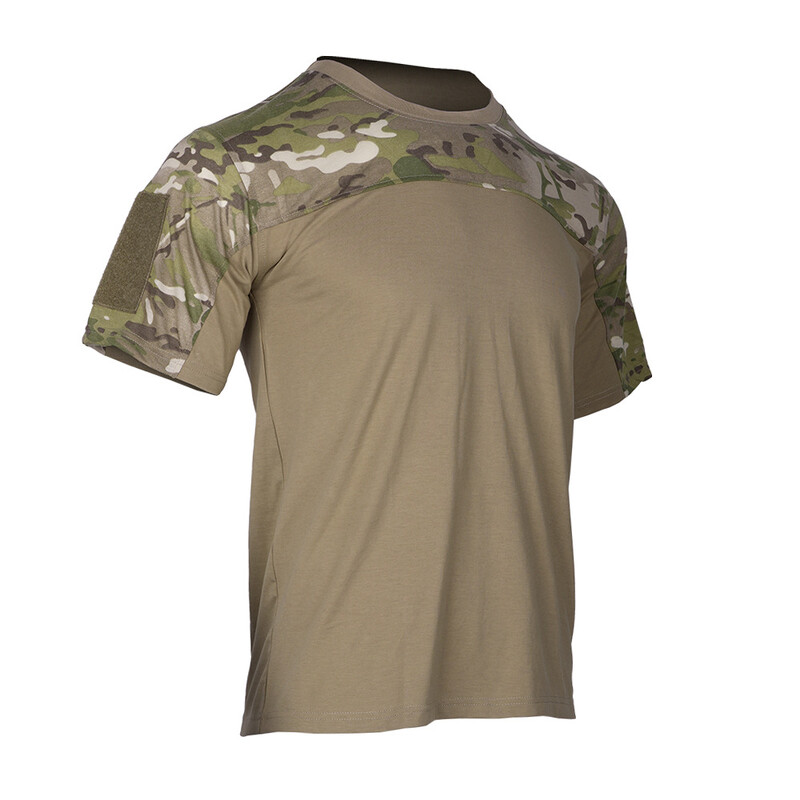 Cămăși de camuflaj pentru bărbați Tricou Cămașă tactică de luptă Îmbrăcăminte de vânătoare Topuri Îmbrăcăminte de antrenament Tricou Camo respirabil în aer liber