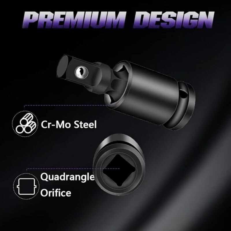 Vrhunski komplet okretnih udarnih nasadnih nasadnih nasadnica za 360 stupnjeva rotirajućih fleksibilnih okretnih navlaka Set zračnih okretnih navlaka