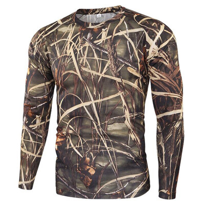 Taktička kamuflažna kamuflažna majica kratkih rukava Muška prozračna brzosušiva majica dugih rukava za vanjske aktivnosti Sportska odjeća za planinarenje i lov
