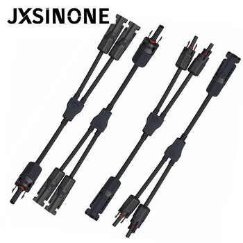 JXSINONE TUV Εγκρίθηκε 2 IN1 Solar Connector Φωτοβολταϊκός σύνδεσμος αρσενικό σε θηλυκό ηλιακός παράλληλος σύνδεσμος DIY Solar Kits System T10039