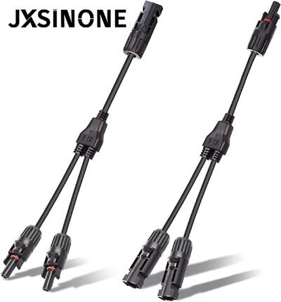 JXSINONE TUV Εγκρίθηκε 2 IN1 Solar Connector Φωτοβολταϊκός σύνδεσμος αρσενικό σε θηλυκό ηλιακός παράλληλος σύνδεσμος DIY Solar Kits System T10039