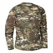 Tricou cu mânecă lungă de camuflaj tactic pentru bărbați, cu uscare rapidă în aer liber, pentru drumeții, tricou militar tactic, cămașă de camping de primăvară și toamnă