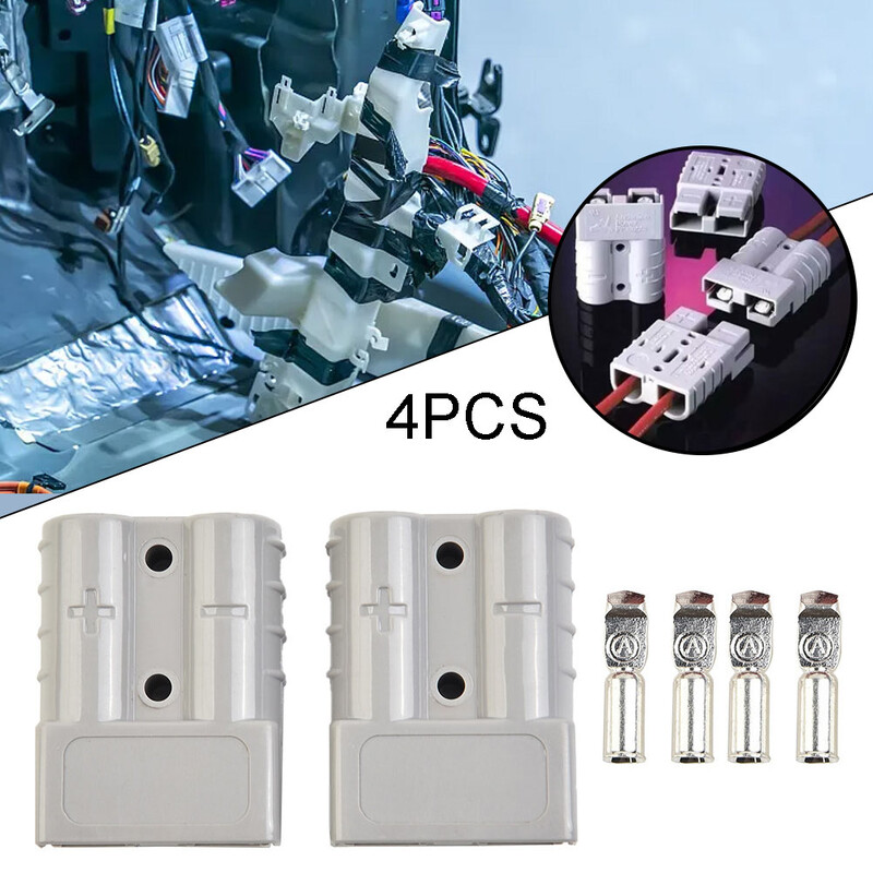 50A/120A 600V akkumulátor csatlakozó Anderson kábelterminálhoz targonca lakókocsi motorkerékpár akkumulátortöltő adapter tápcsatlakozója