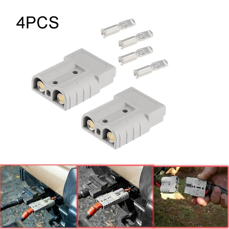 50A/120A 600V akkumulátor csatlakozó Anderson kábelterminálhoz targonca lakókocsi motorkerékpár akkumulátortöltő adapter tápcsatlakozója