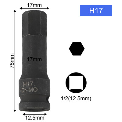 Adaptor priză pentru mașină de găurit electric 12,5 mm cu cap hexagonal Cheie pneumatică Șurub robinet Adaptor priză Piese de schimb Accesorii pentru scule electrice