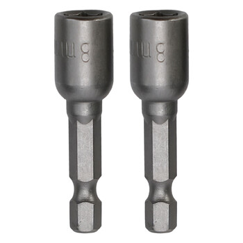 2Pcs Socket Magnetic Paut Screwdriver 1/4 Hex Drill Bit Adapter 8mm 10mm 13mm For Power Drills Drivers Socket Kit