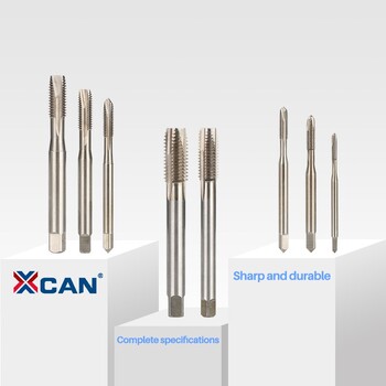 XCAN DIN371Μετρική κοχλία M3/M4/M5/M6/M8/M10/M12/M4 Βρύση μηχανής με ενισχυμένο τρυπάνι με σπείρωμα στελέχους