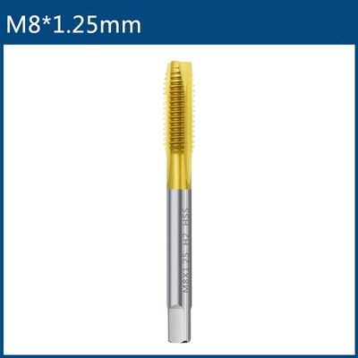 Burghiu cu șurub cu acoperire din titan HSS M2 M2.5 M3 M3.5 M4 M5 M6 M8 M10 M12 Unelte de mână pentru robinet metric drept