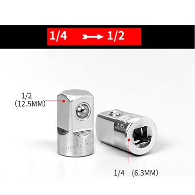 Põrkvõtme pistikupesa adapteri muundur 1/4" 3/8" 1/2" ema- ja isane ajami pesa mutrivõtme adapter Käsitööriistad tarvikud
