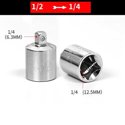 Põrkvõtme pistikupesa adapteri muundur 1/4" 3/8" 1/2" ema- ja isane ajami pesa mutrivõtme adapter Käsitööriistad tarvikud