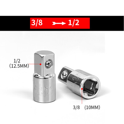 Põrkvõtme pistikupesa adapteri muundur 1/4" 3/8" 1/2" ema- ja isane ajami pesa mutrivõtme adapter Käsitööriistad tarvikud