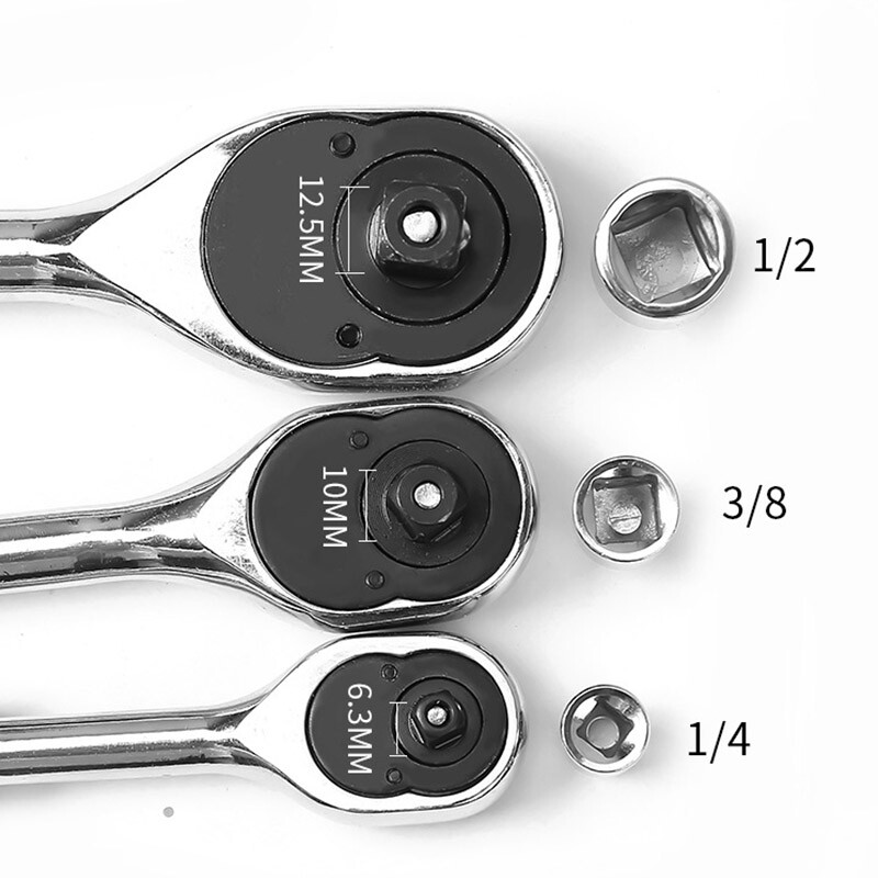 Põrkvõtme pistikupesa adapteri muundur 1/4" 3/8" 1/2" ema- ja isane ajami pesa mutrivõtme adapter Käsitööriistad tarvikud