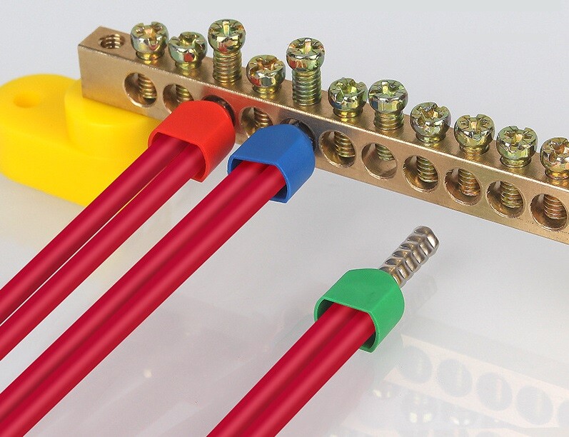 100 ks dvojitých vodičov, izolovaných dutiniek, káblových očiek, krimpovacích medených koncoviek, elektrických koncoviek, 2x0,5 mm²~16 mm²