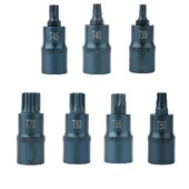 Bit de șurubelniță Torx Adaptor de biți de priză de 1/2 inch T30/T40/T45/T50 T55 T60 T70 Adaptor de priză Torx pentru chei cu clichet unealtă de mână