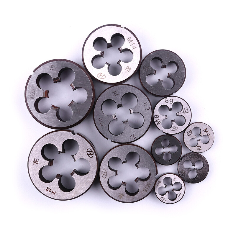 1 gab. Kreisās puses vītnes vītnes uzgrieznis M3 M4 M5 M6 M8 M10 M12 M14 M16 M18 M20 HSS metriskā rokas vītnes uzgrieznis Taisns flautas skrūves vītnes krāns