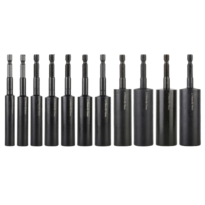 110 mm prehĺbené objímkové kľúče H8 H9 H10 H11 H12 H13 H14 H16 H17 H18 H19 Adaptér na objímku Šesťhranný kľúč na vrtáky Ručné náradie
