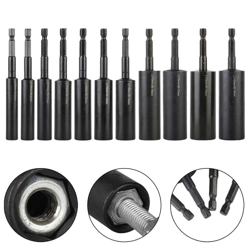 110 mm prehĺbené objímkové kľúče H8 H9 H10 H11 H12 H13 H14 H16 H17 H18 H19 Adaptér na objímku Šesťhranný kľúč na vrtáky Ručné náradie