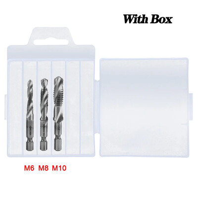Hotselling με επίστρωση τιτανίου εξάγωνο στέλεχος HSS βιδωτή σπείρωμα μετρικά τρυπάνια βρύσης Βιδωτή μηχανή Σύνθετη M3 M4 M5 M6 M8 M10 Εργαλεία χειρός