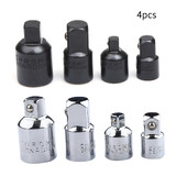 4gab 1/4 3/8 1/2 piedziņas kontaktligzdas adaptera pārveidotājs, gaisa trieciena samazināšanas ierīce, meistara ligzdas uzgriežņu atslēgas adaptera rokas instrumentu komplekts BI115+