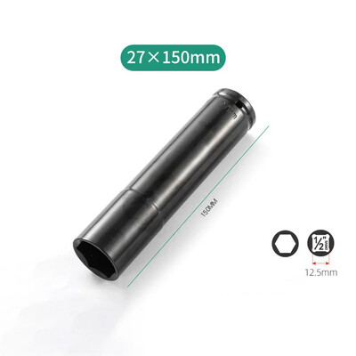 1 bucată 150 mm adâncime cheie hexagonală 1/2 "adaptor priză de antrenare cheie priză cheie electrică pentru unelte pneumatice cu aer