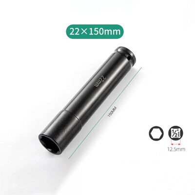 1 bucată 150 mm adâncime cheie hexagonală 1/2 "adaptor priză de antrenare cheie priză cheie electrică pentru unelte pneumatice cu aer