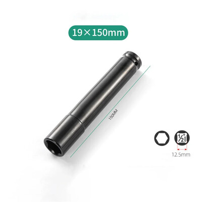 1 bucată 150 mm adâncime cheie hexagonală 1/2 "adaptor priză de antrenare cheie priză cheie electrică pentru unelte pneumatice cu aer