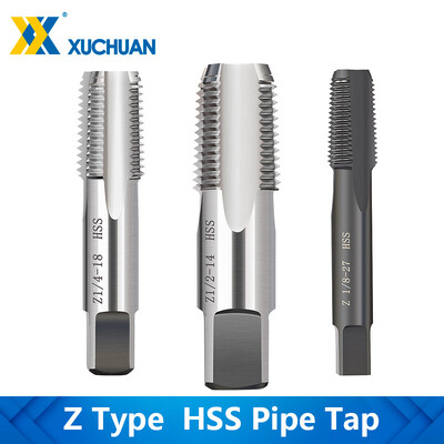 Tap HSS Pipe Tap Z 1/8 1/4 3/8 1/2 Screw Thread Tap Drill for Weiled Thread Repair Hand Threading Tapping Tools