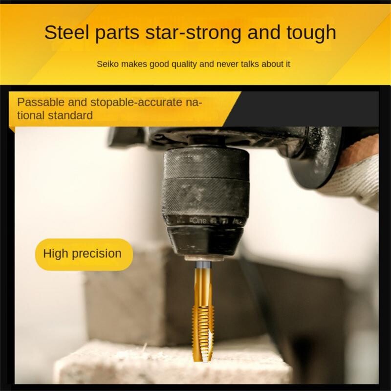 1 ~ 10 bucăți burghiu cu șurub de acoperire din titan M2 M2.5 M3 M3.5 M5 M6 M8 M10 unelte de mână cu filet drept metric pentru robinet