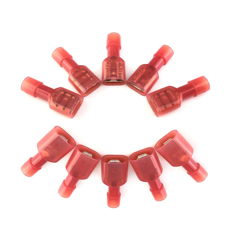 60 gab. Lāpstas spailes vīrišķā savienotāja uzgaļa vadu spailes savienojuma spailes stiepļu gofrēšanas savienotāju sortimentam