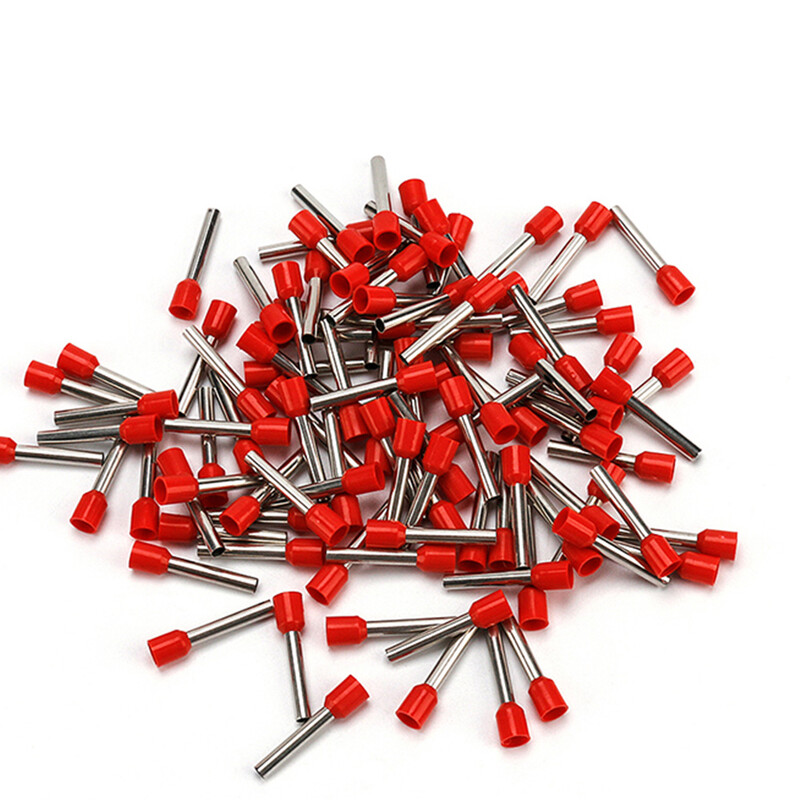 100 buc. Accesorii mașini Terminale Conector de sârmă electrică Conectori de sertizare Conector de terminale Capetul cablului Crimps Ferulă izolată