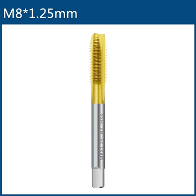 Τρυπάνι βρύσης με βίδα επίστρωση τιτανίου HSS M2 M2.5 M3 M3.5 M4 M5 M6 M8 M10 M12 Εργαλεία χειρός με σπειρώματα ευθύγραμμου αυλού
