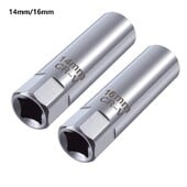 3/8 palcový 12-bodový kľúč na zapaľovacie sviečky s magnetickým uhlom, 14/16 mm adaptér na kľúč z ocele CR-V, nástroj na opravu a demontáž auta