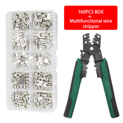 Suspaudimo gnybtas + replės, šalto spaudimo gnybtas, U formos O formos, vielos jungtis 0,5–4 mm kvadratinis „Eletrico“ gnybtas