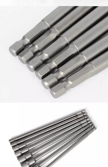 1PCS 200mm Long 5,5mm-19mm Socket Screw Metric Driver Tool Set Adapter Drill Bit 1/4\' 6,35mm Shank Hex Socket Socket Screw Tool