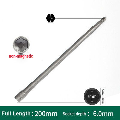 1 ks 200 mm dlhá sada metrických kľúčov s vnútorným šesťhranom 5,5 mm - 19 mm, adaptér, vrták 1/4', stopka 6,35 mm, šesťhranná matica, nástroj na skrutky s vnútorným šesťhranom